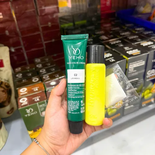 Kem nhuộm Yeho C2 phủ bạc màu nâu tự nhiên 60ml