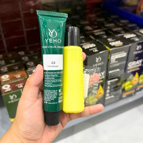 Sỉ kem Nhuộm Phủ Bạc Yeho C3 Màu Nâu Cà Phê - Kem Nhuộm Yeho