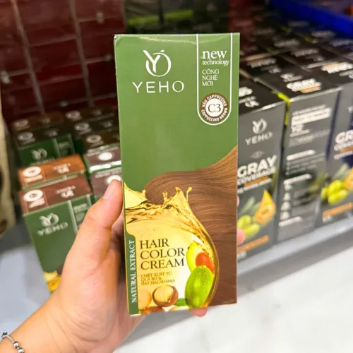Sỉ kem Nhuộm Phủ Bạc Yeho C3 Màu Nâu Cà Phê - Kem Nhuộm Yeho