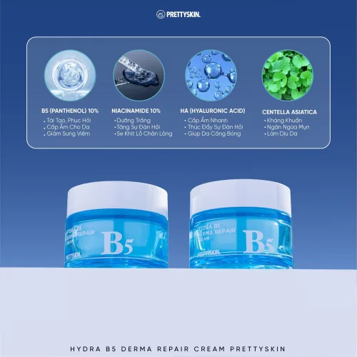 Kem Phục Hồi Hydra B5 Derma Repair Cream PrettySkin Chính Hãng