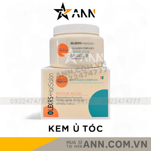 Mặt nạ ủ tóc phục hồi Olexrs Hair Salon Collagen Complex 500ml