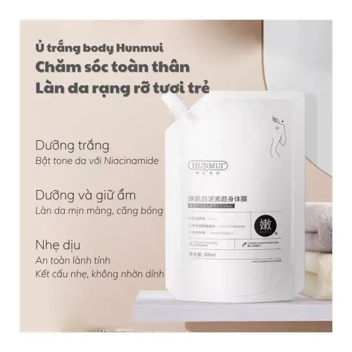 Khi ngại bước ủ body kéo dài sau lúc tắm — Kem Ủ Trắng Body HUNMUI