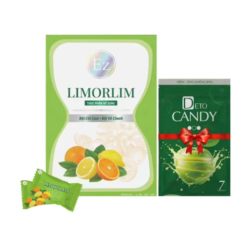 Kẹo Chanh Hỗ Trợ Giảm Mỡ Limorlim Ez Beauty Hộp 7 Viên - Tặng 1 Deto Candy – một lựa chọn đáng tham khảo trong Thực phẩm chức năng