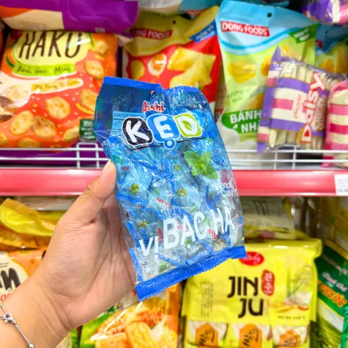 Kẹo Cứng OISHI Vị Bạc Hà 85g - Bịch Xanh Dương