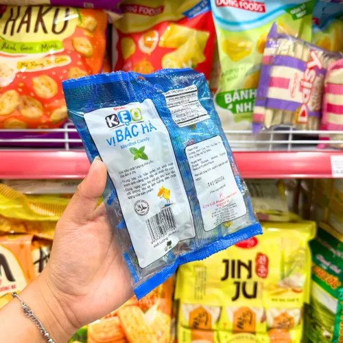 Kẹo Cứng OISHI Vị Bạc Hà 85g - Bịch Xanh Dương