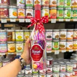 Kẹo Cứng Sữa Trái Cây BONART KING HENRY Chai Rượu Hoa Hồng 3 Màu 110g