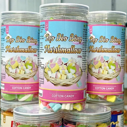 Kẹo Dẻo Bông Marshmallow 250g - Hộp Pet