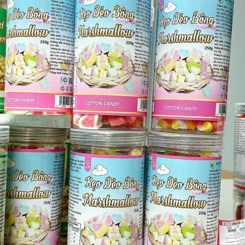 Kẹo Dẻo Bông Marshmallow 250g - Hộp Pet