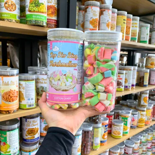 Kẹo Dẻo Bông Marshmallow 250g - Hộp Pet
