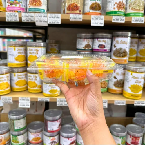 Kẹo Dẻo Trái Cây Có Nhân Vị Xoài Vàng Bóc Vỏ Hàng Xá 200g/Hộp