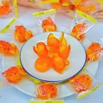 Kẹo Dẻo Trái Cây Có Nhân Vị Xoài Vàng Bóc Vỏ Hàng Xá 200g/Hộp