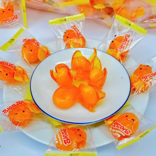 Kẹo Dẻo Trái Cây Có Nhân Vị Xoài Vàng Bóc Vỏ Hàng Xá 200g/Hộp