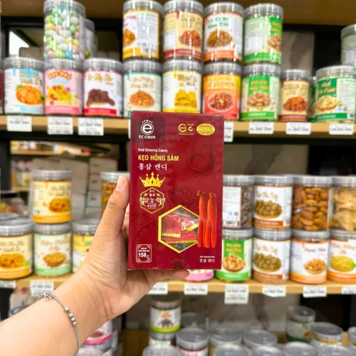 Kẹo Hồng Sâm ECOBIN Dạng Hộp 150g