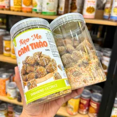 Bảng giá sỉ keo Me Cam Thảo Thơm Ngon 500g - Hủ Pet