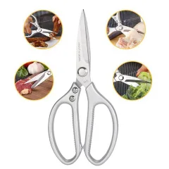 Kéo Nhật Kapusi Lưỡi Thép SK5 Dụng Cụ Làm Bếp Đa Năng 21.5x9.5cm