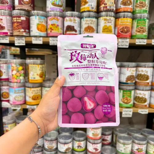 Kẹo Socola Bọc Dâu Tây Thơm Ngon - 4 Vị Socola, Sữa Chua, Hoa Hồng, Matcha 60g