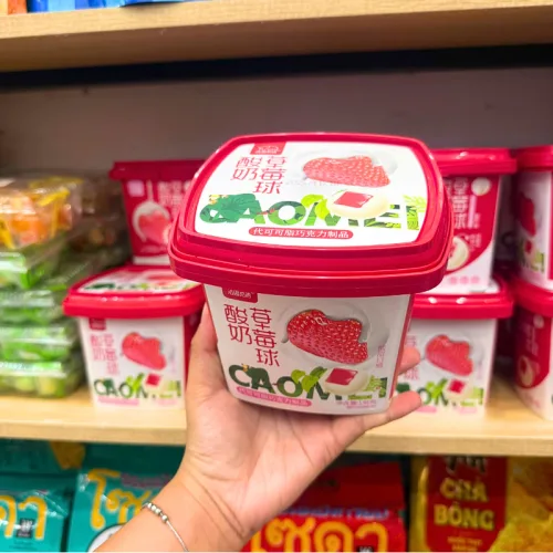 Kẹo Socola Nhân Chảy Vị Trái Cây Fasimiyu 2 Màu - Vị Dâu Hồng & Vị Chanh Nâu