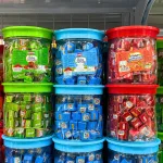 Kẹo Vuông Cube Candy Sugarsky 300g - 3 Màu (Xanh Lá, Xanh Dương, Đỏ)