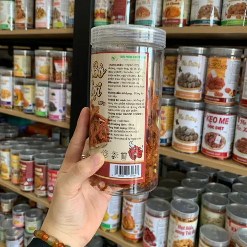 Sỉ khô Bò Xé Sợi Loại Ngon 300g hộp