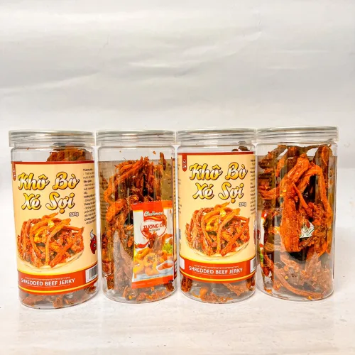 Sỉ khô Bò Xé Sợi Loại Ngon 300g hộp