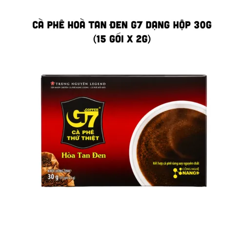 G7 Trung Nguyên Legend Cà Phê Hòa Tan Đen 30g