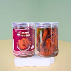 Khô Trâu Miếng Tẩm Vị Bò 200g Thơm Ngon Hộp