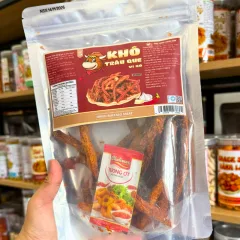 Phân phối khô Trâu Que Tẩm Vị Bò 300g - Túi Zip Bạc