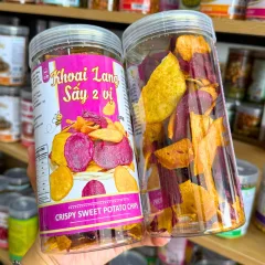 Khoai Lang Mix 2 Vị (Khoai Lang Tím, Khoai Lang Vàng) 200g - Hộp Pet