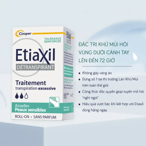 Lăn EtiaXil xanh 15ml dành cho da nhạy cảm