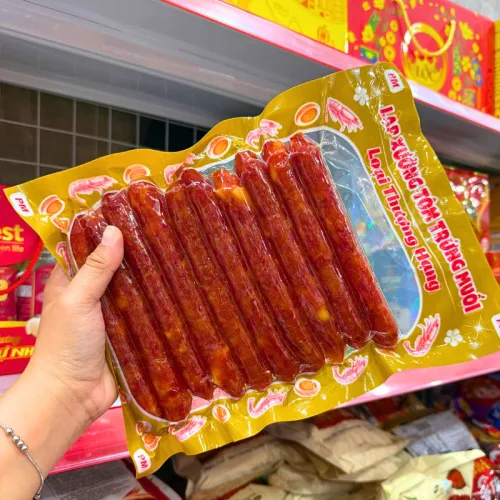 Lạp Xưởng Tôm Trứng Muối Loại Thượng Hạng Thơm Ngon