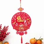 Liễn Nhung Đỏ Treo Trang Trí Tết - Tranh Trang Trí Nhà