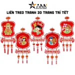 Liễn Treo Tranh 3D Trang Trí Tết