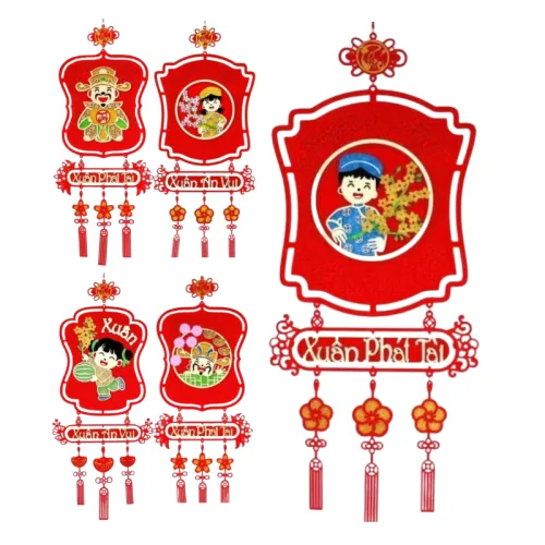 Liễn Treo Tranh 3D Trang Trí Tết
