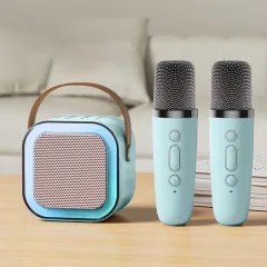 Loa Bluetooth Mini Kèm 2 Mic Karaoke