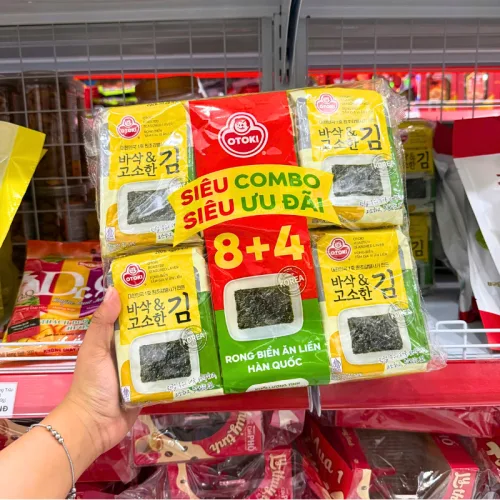 Hình ảnh Lốc 12 Gói Rong Biển Tẩm Gia Vị Ăn Liền Otoki (4.2gx12 Gói) trong bộ sưu tập Rong biển, cơm cháy, bánh tráng