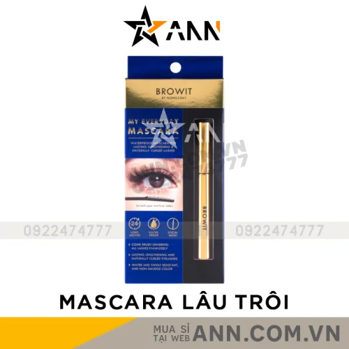Đánh giá mascara Browit By Nongchat Màu Xanh Thái Lan Dưỡng Mi dài và cong