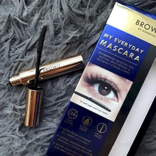 Đánh giá mascara Browit By Nongchat Màu Xanh Thái Lan Dưỡng Mi dài và cong