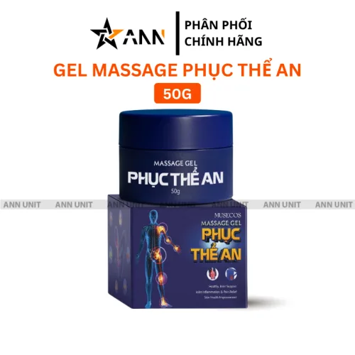 Massage Gel Phục Thể An Musecos 50gr - Gel Xoa Bóp Giảm Đau Xương Khớp Tê Bì Chân Tay Nhức Mỏi Xương Khớp Giảm Đau