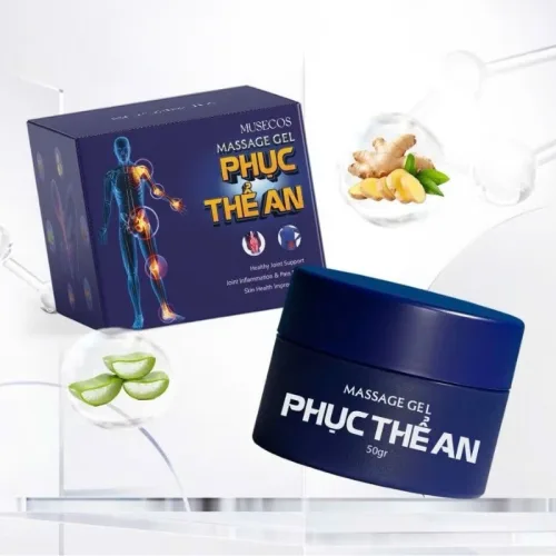 Massage Gel Phục Thể An Musecos 50gr - Gel Xoa Bóp Giảm Đau Xương Khớp Tê Bì Chân Tay Nhức Mỏi Xương Khớp Giảm Đau