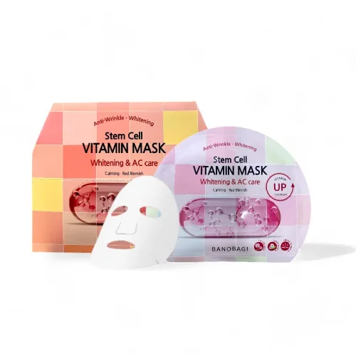 Khám phá Mặt Nạ Banobagi Màu Hồng Stem Cell Vitamin Mask Whitening AC Care Hộp 10 Miếng thuộc nhóm banobagi