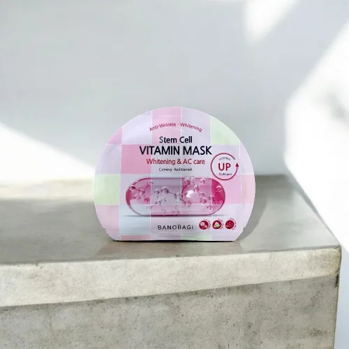 Mặt nạ Banobagi Stem Cell Vitamin Mask màu hồng, hộp 10 miếng