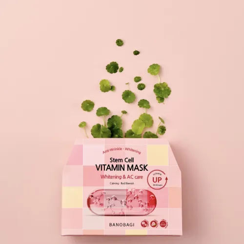 Mặt nạ Banobagi Stem Cell Vitamin Mask màu hồng, hộp 10 miếng