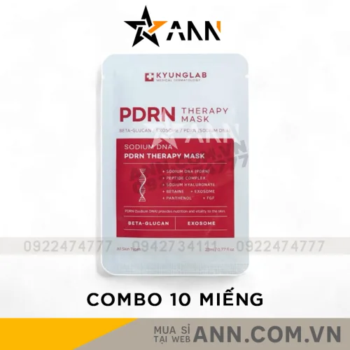 Mặt Nạ Kyung Lab PDRN Therapy Mask Hỗ Trợ Căng Bóng Da Combo 10 Miếng