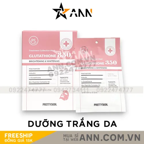 6. Canh thời gian đắp trong khoảng 10–20 phút — Mặt Nạ Prettyskin Glutathione 350 Màu
