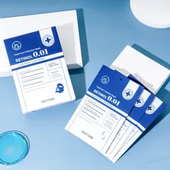 Mặt Nạ Prettyskin Retinol 0.01 Màu Xanh Đậm Tái Tạo Da Hộp 10miếng