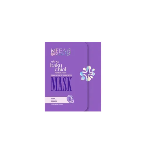Mặt Nạ Thạch Collagen Meea Organic Màu Tím Bakuchiol Retinol Mask Hộp 5 Miếng – một lựa chọn đáng tham khảo trong Mặt nạ dưỡng da