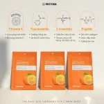 Mặt nạ giấy Vitamin C Prettyskin Jeju Tangerine, hộp 10 miếng