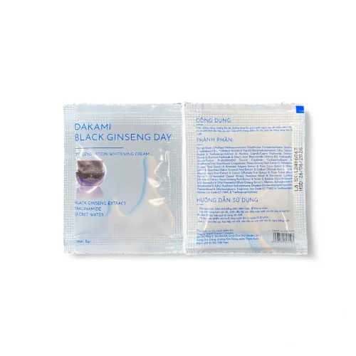 Mẫu Test Kem Face Nám Nhân Sâm Đen Dakami Black Ginseng Ban Ngày Mini 5gr – một lựa chọn đáng tham khảo trong dakami