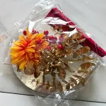 Mẹt Hoa Trang Trí Tết Hoa Màu Cam