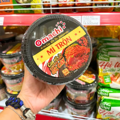 Mì Trộn Cua Xốt Ớt Singapore OMACHI Dạng Tô 96g